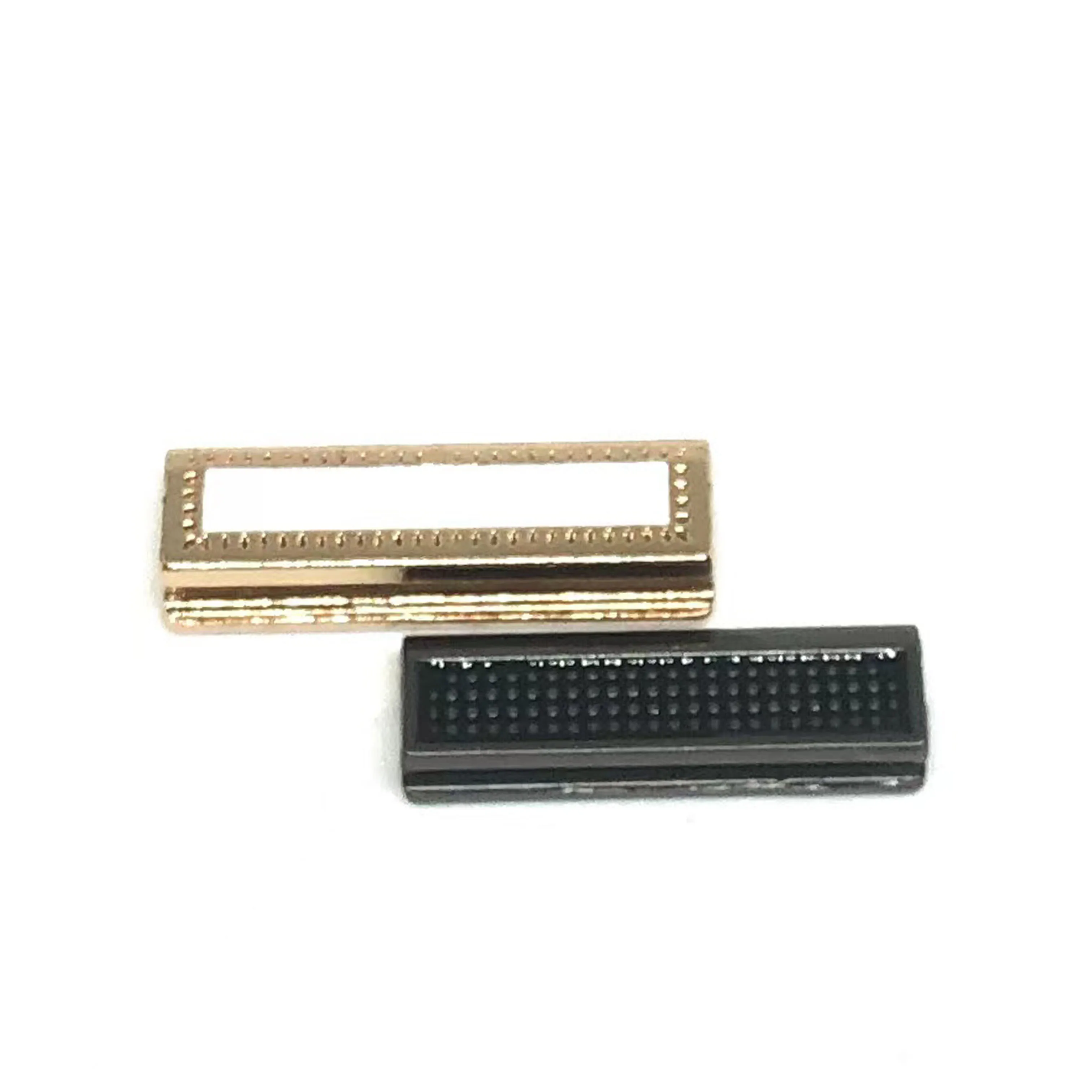 Garment accesseries custom logo pattern square front attachment money wallet purse suit metal end saudi thobe pocket tail clip