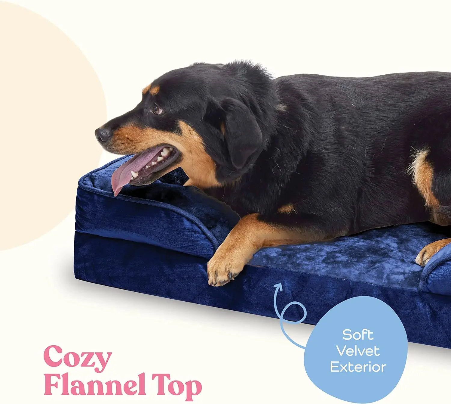 Orthopedic Sofa Ultra Comfortable Dog Bed for Large Dogs Breathable Waterproof Pet Bed Egg Foam Sofa Bed