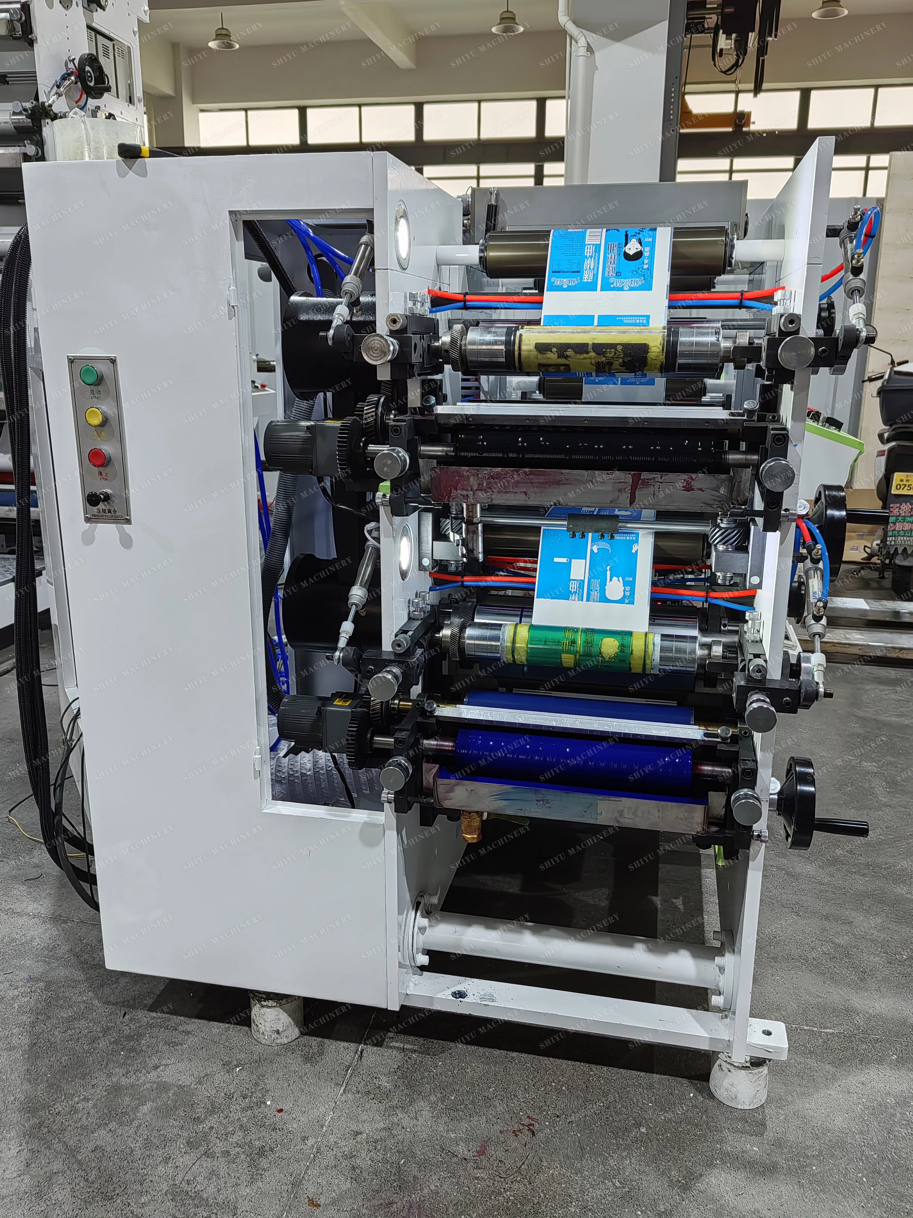 Low Prices 2 Colors High Speed Automatic Paper Roll To Roll Die Cut PAPER Flexo Label Printing Machinery