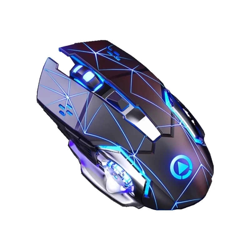2023 Hot Gaming Mouse Custom Logo Wireless Rechargeable Usb Silent LED Colorful Lights wireless led gaming mouse