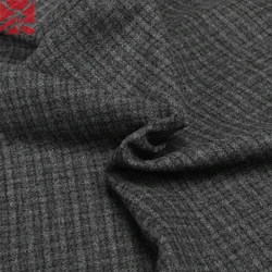 High quality 95% wool 5% cashmere  yarn dyed plaid flannel fabric for winter garment coat