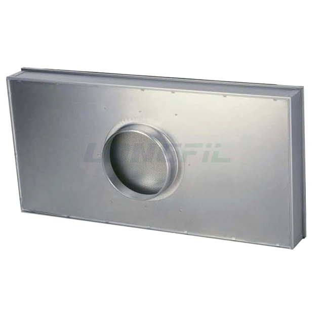 Adjustable And Fixed Diffusion Disk Hot Melt Ducted Ceiling Air Filter Module HEPA H13 H14 With DOP Sample Port
