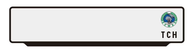 Chad Blank two layer license plates with printing TCH Logo and Flag in wide border, colorful double layer Africa number plates