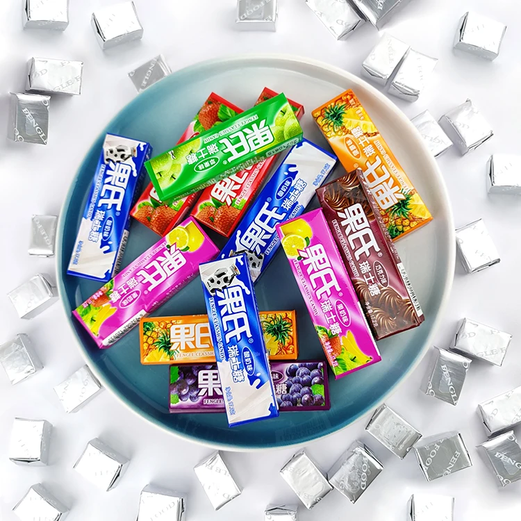 Top Quality Assorted Flavoured Tasty Customization Soft Chewy Gummy Milk Candy Factory Production