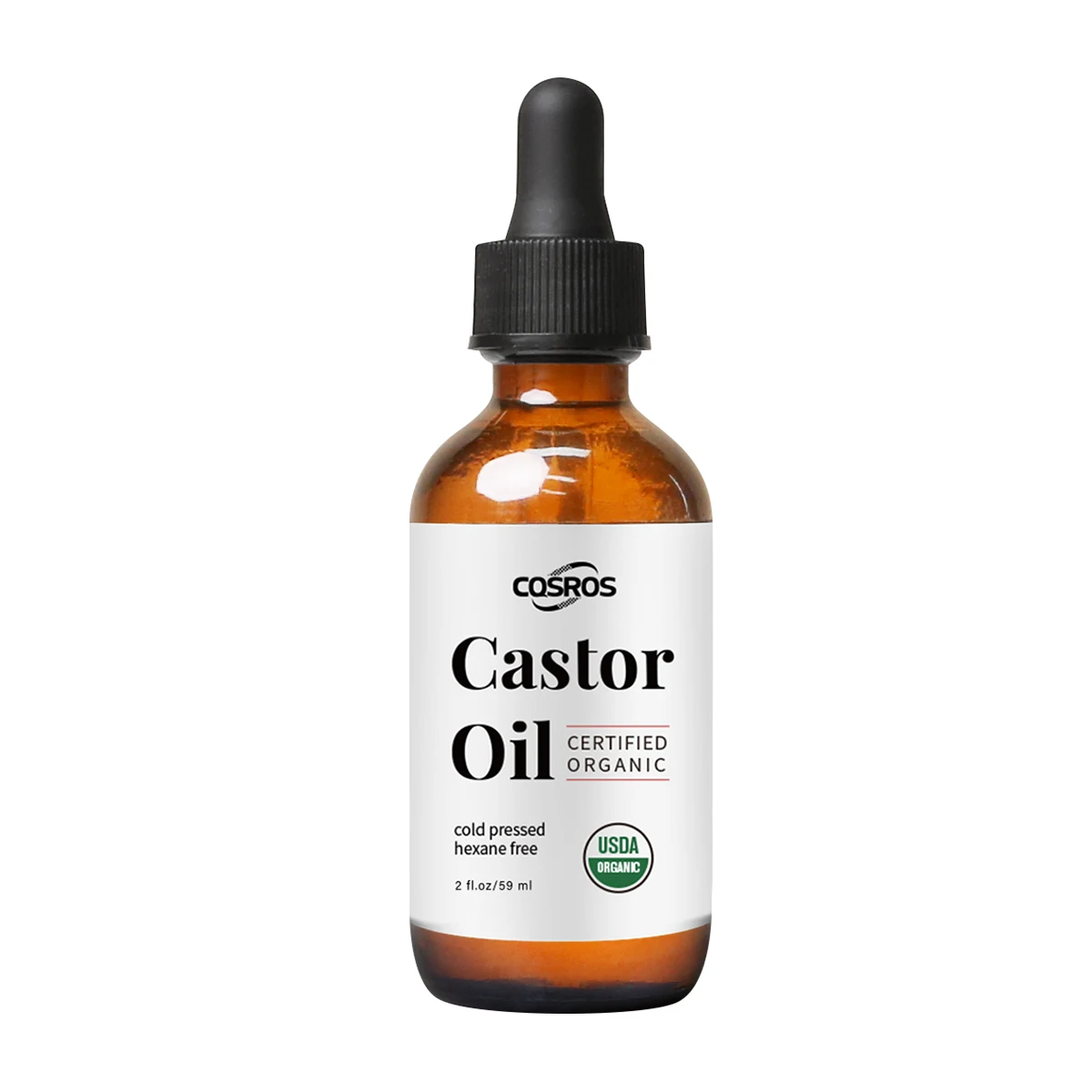 100% Pure Natural Cold Pressed Black Castor Oil for Hair Growth, Eyebrows,Eyelashes, Nails and Skin