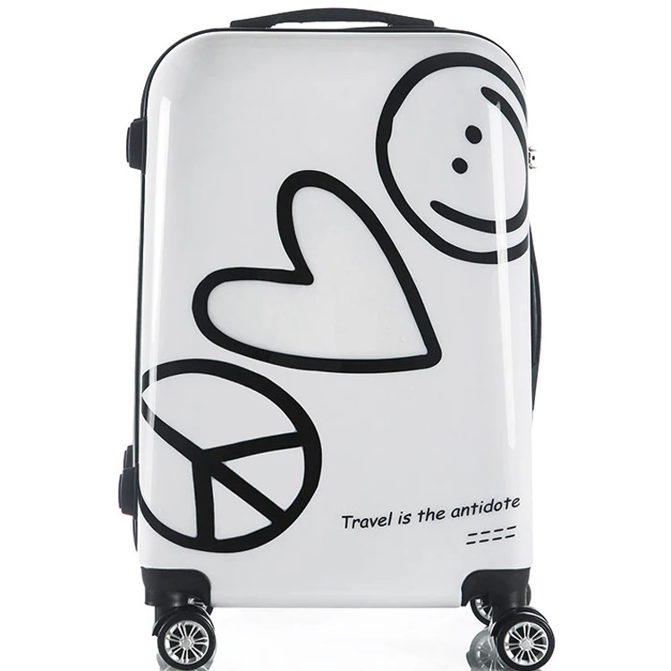 Pailox Высокое качество 100% fochier ABS + PC Жесткая Сумка для ручной клади портативный Лидер продаж женские винтажные дорожные сумки чемодан