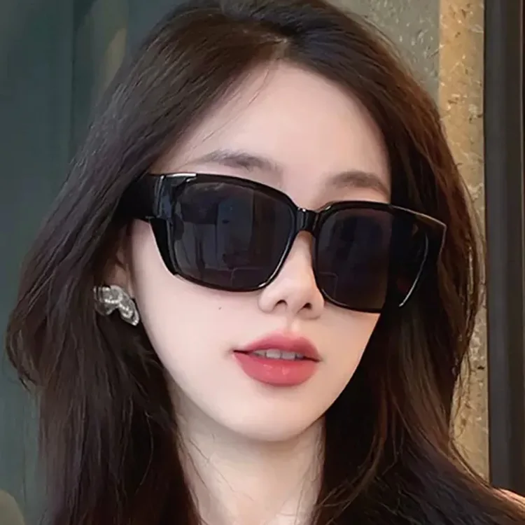 New Fashion Minimalist eyeglasses Polarized Cover Mirror Driving UV400 Sunglasses for Myopic glasses