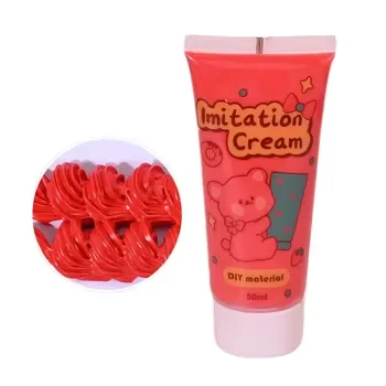 3D Сделай Сам 50 мл ПВХ ювелирные изделия искусственный крем жевательная резинка и бумага креативная паста игрушка взбитые сливки для детей настраиваемый дизайн клей крема