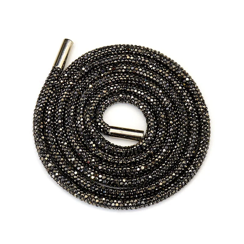 Yantuo Crystal 120/6 mm crystal rhinestone shoe laces rope trim chain garment accessory bling rhinestones for shoe laces