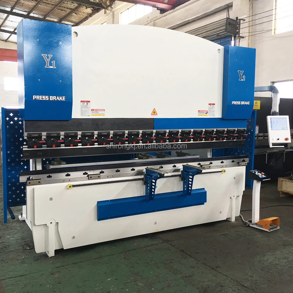E21 E300 NC WC67K-160T/4000 CNC Control 160Ton 4000mm Sheet SHIRONG Metal Bending Hydraulic Oil Press Brake Machine
