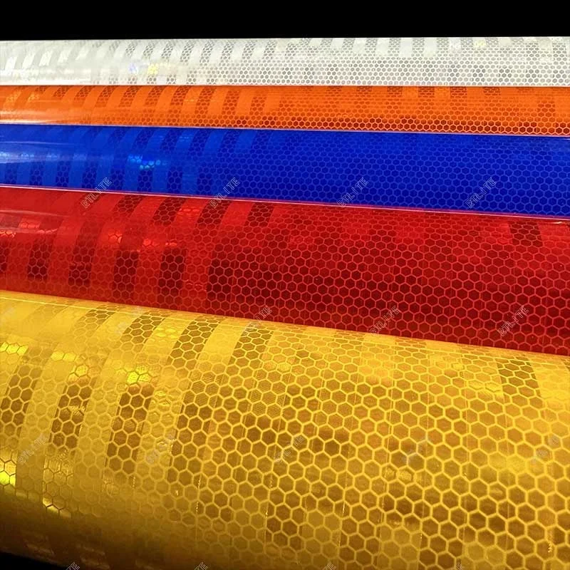 Screen Latex Print Sheeting Vinyl Roll Self Adhesive High Intensity Acrylic Retro Prismatic Reflective Sheeting