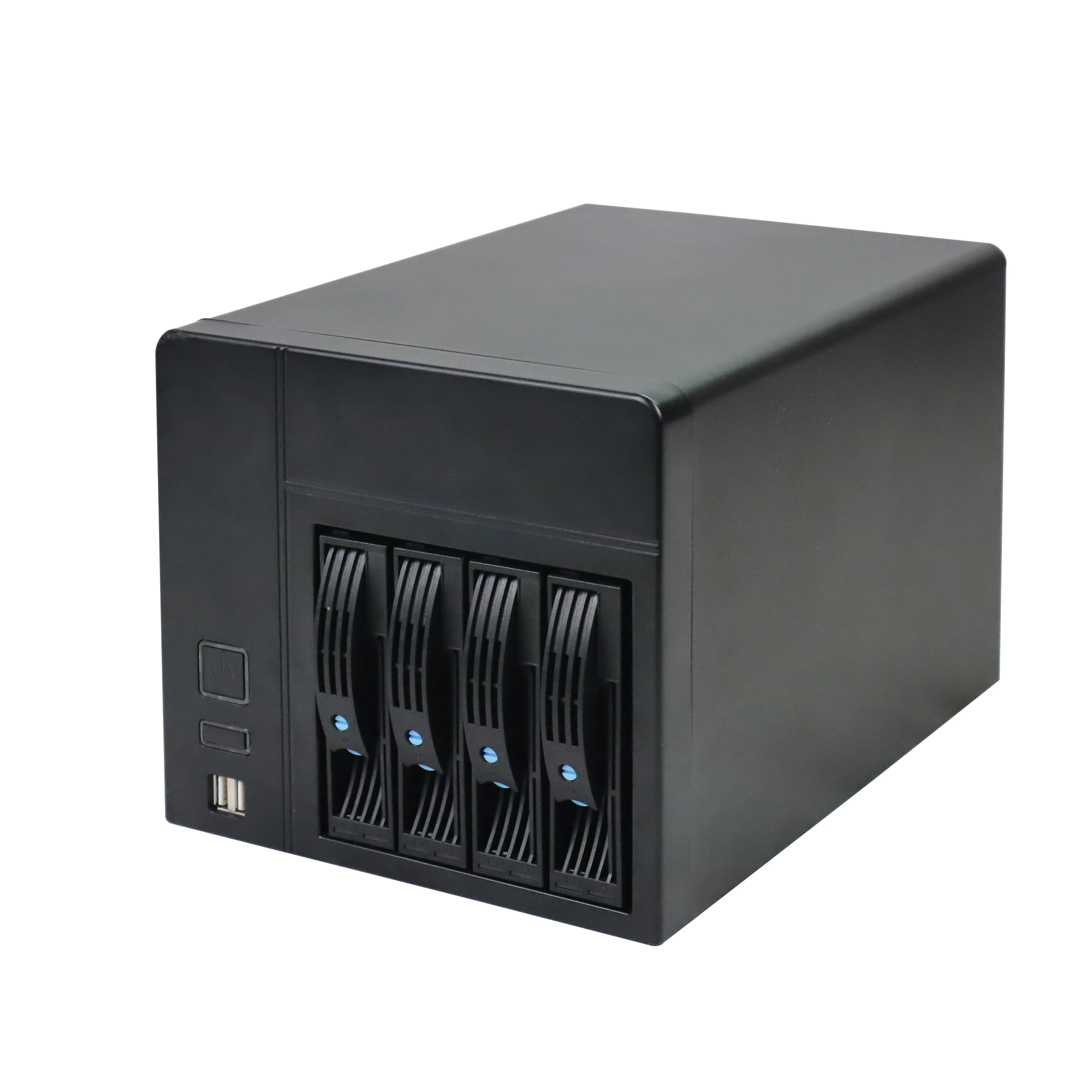 Nas-04 Black Fashionable And High-End Mini-Itx Server Nas Case Computer Storage Chassis 4U Case For Desktop Home Storage