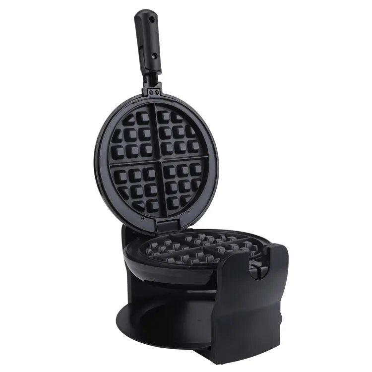 
22878 220v round electric rotating flip waffle maker with rotating function 