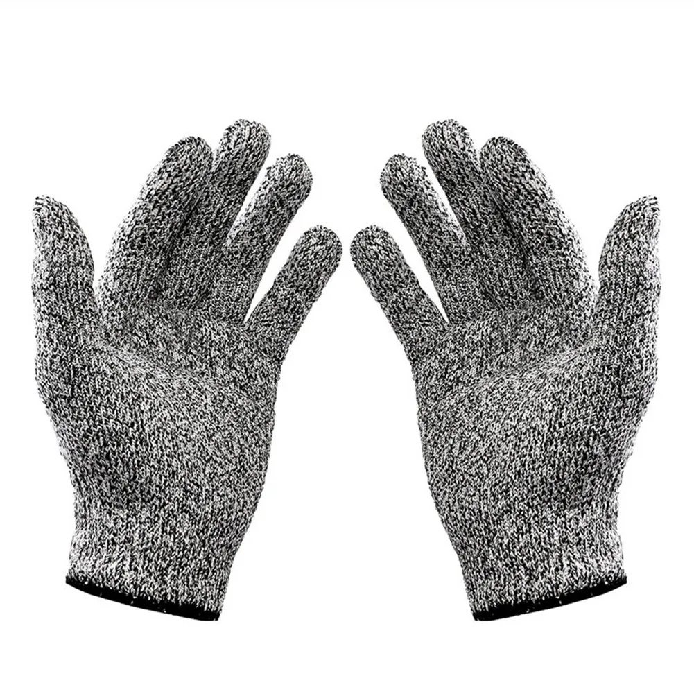 Grey Customized Pu Coated Cut Resistant Safety Working Gloves