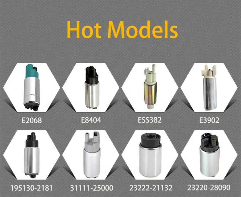 High Sales Auto Parts 12V Universal Electric Fuel Pump For Chevrolet Toyota Hyundai Ford Honda Nissan KIA Mazda E2068 0580453484