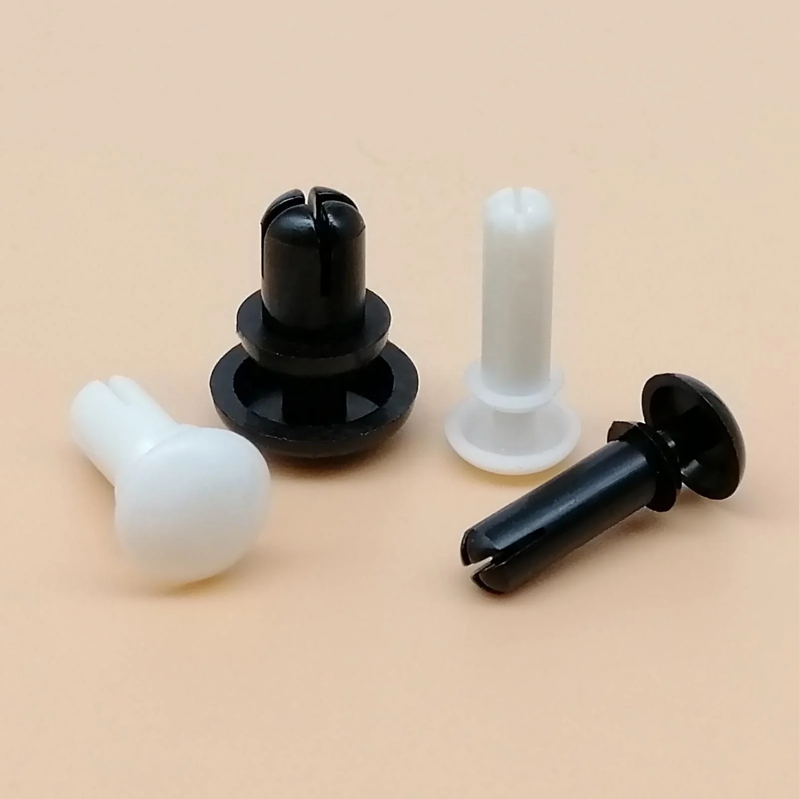 2mm 2.6mm 3mm 3.5mm 4mm 5mm R Type Nylon Plastic Press Rivet Clip Fastener Expansion Tube Anchor Plug for PC Board Fixing