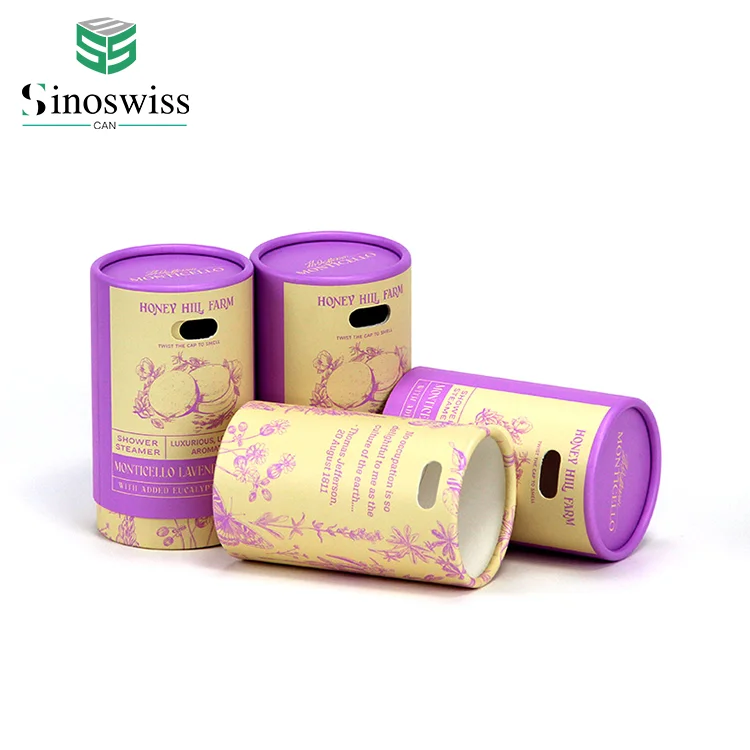 Customized Biodegradable cardboard cosmetic packaging eco friendly kraft paper tube container for cosmetics