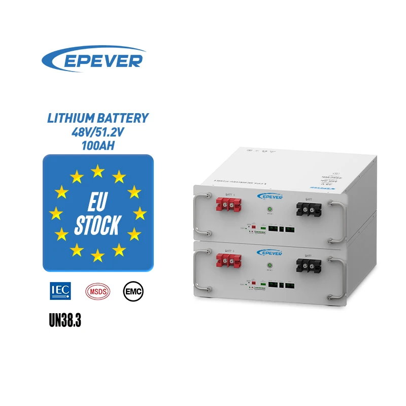 Ukraine Poland Eu Stock Epever 48V 51.2V 100Ah 200Ah Off Grid Solar Energy Grade A Lifepo4 Lithium Battery Pack