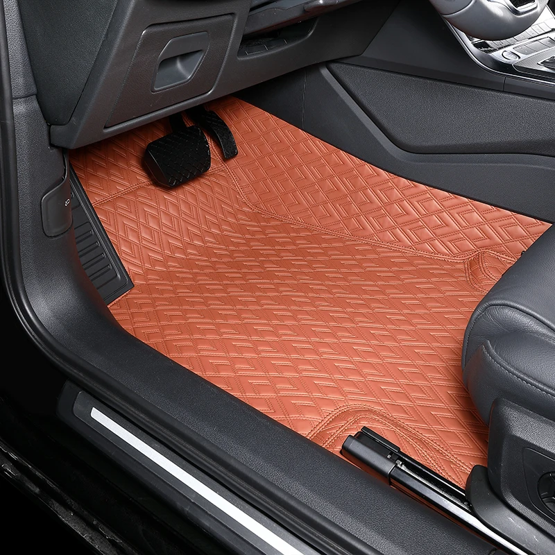 2021 The latest design of car floor mat is comfortable and not stuck car leather mat clips wholesale production fashion car mat