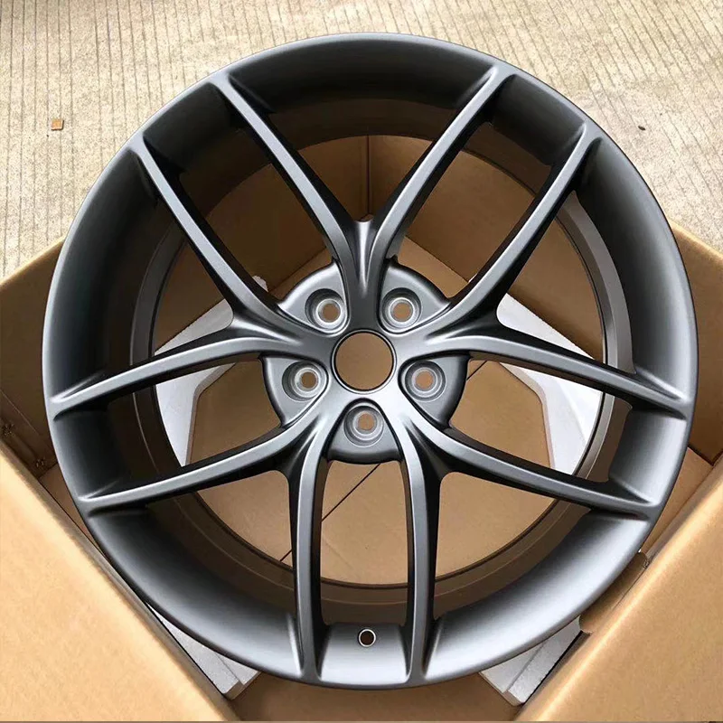 Кованое колесо FG710 20 * 8.5j ET35 5*114 3 сплав матовый черный для автомобилей Tesla