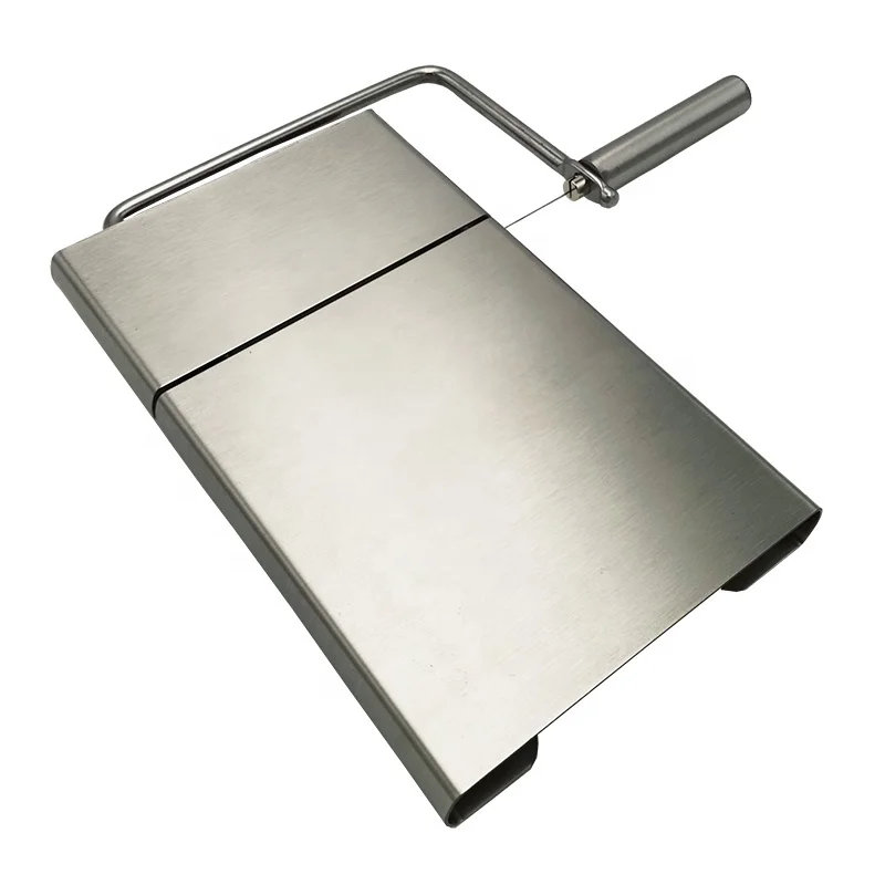 Best Sale Stainless Steel Handle Block Cheese Wire Slicer Cutter Board Kit With Scale And 5 Wires