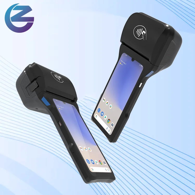 Z93 Warehouse Logistic Management Smart Handheld Android POS with Receipt Printer For Electronic Tickets