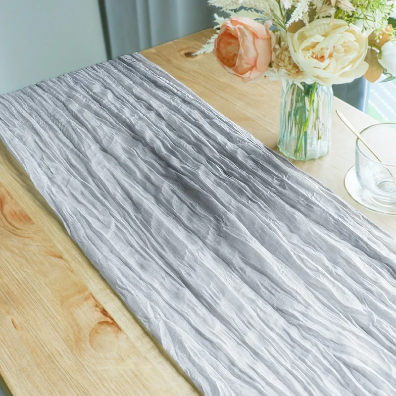 Luxury Comfort Gauze Noridc Woven Cheap Table Runner Wedding Decoration