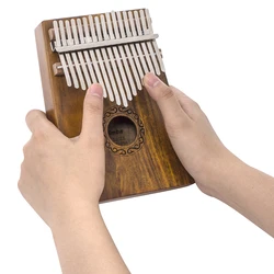 Wholesale High quality durable using various wooden 17 key mini kalimba thumb piano