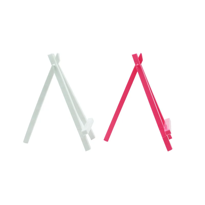 Mini easel folding plastic Painting frame mobile phone display bracket triangle small easel