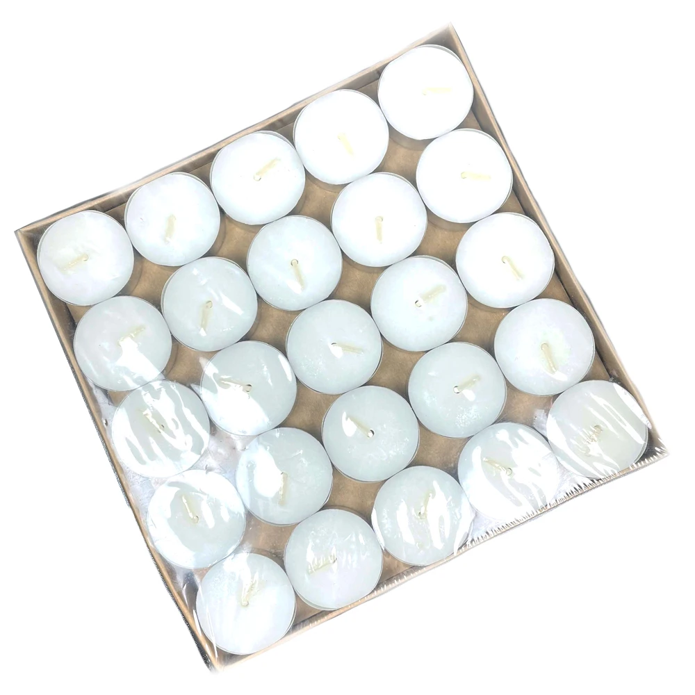 Home Decor Paraffin Wax White Colorful Tea Light Candles 100pcs 12gm Small Tealight Candles Factory
