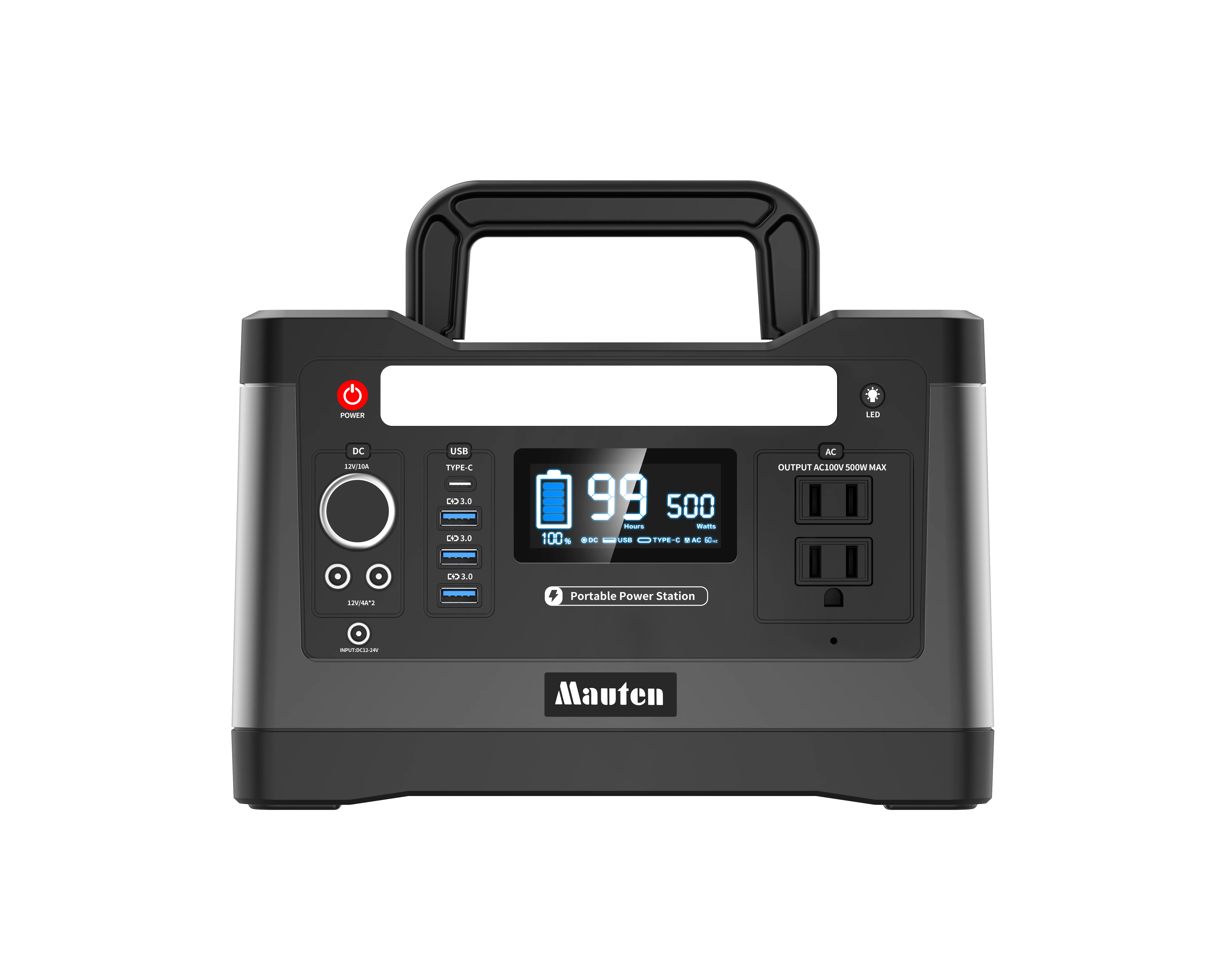 
Continuous output 500W Peak power 1000W 2019 Solar Generator 110V portable power station 