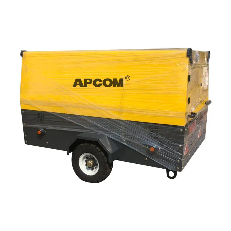  Новинка 2021 APCOM 145 psi 185CFM 185 CFM 8bar дизельный винтовой воздушный компрессор для шахты и сверления домкрата