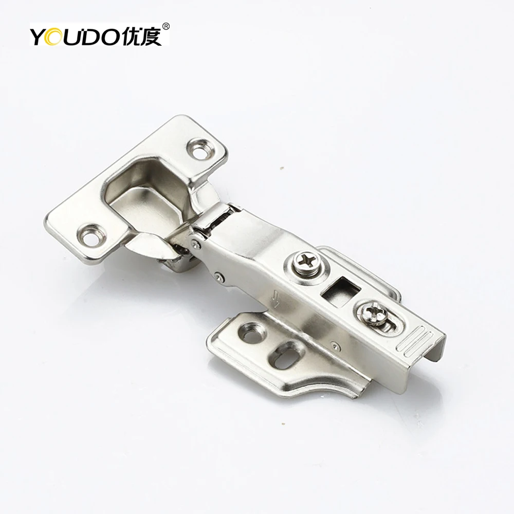 YOUDO New Arrival Fixed Hydraulic Hinge Self-open Two Way Cabinet Hinge Soft Close Furniture Hinges
