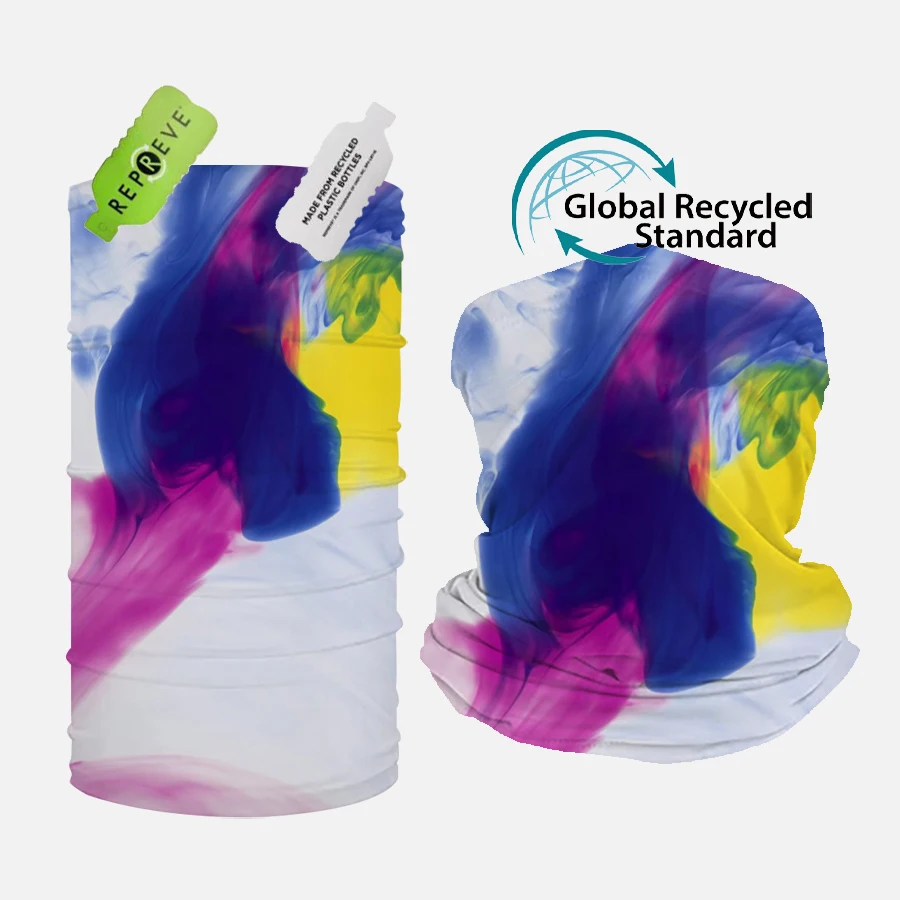 100% polyester fabric custom design cycling UV dust magic tube face cover bandana neck gaiter buffs