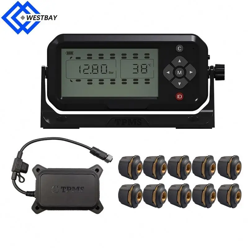 Westbay 6 8 10 12 14 16 18 22 24 26 Wheel Tire pressure monitoring sensor universal and programmable TPMS sensors for Ford