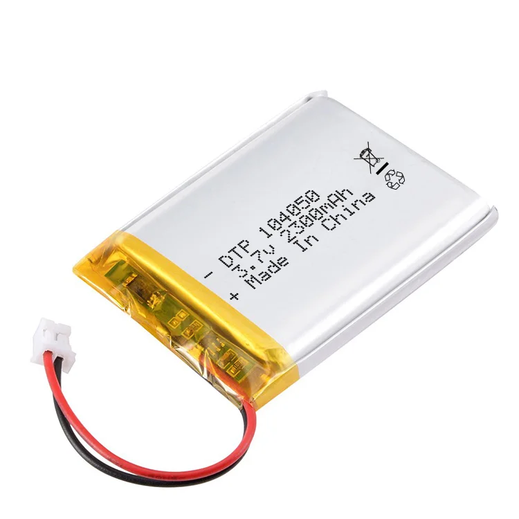 High Capacity iphone Battery DTP 104050 3.7V 2300mAh Rechargeable  li-ion battery Li Polymer Battery for 3D glasses