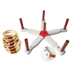 Outdoor Foldable  Ring Toss Game Set For Family And Children