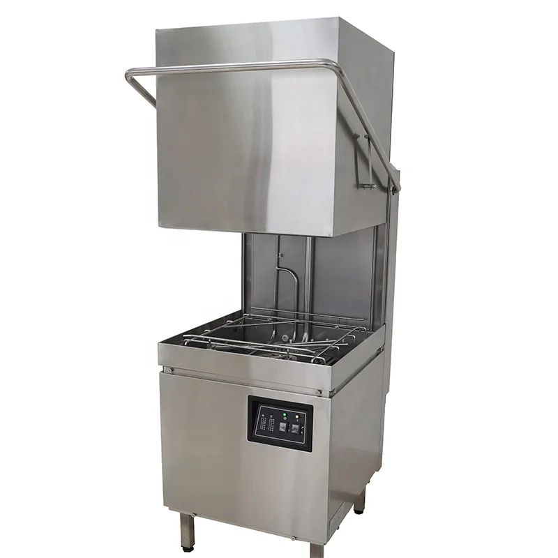 Commercial Industrial Kitchen Dishwasher Automatic Utensil Washer Hood Type Dish Washing Machines