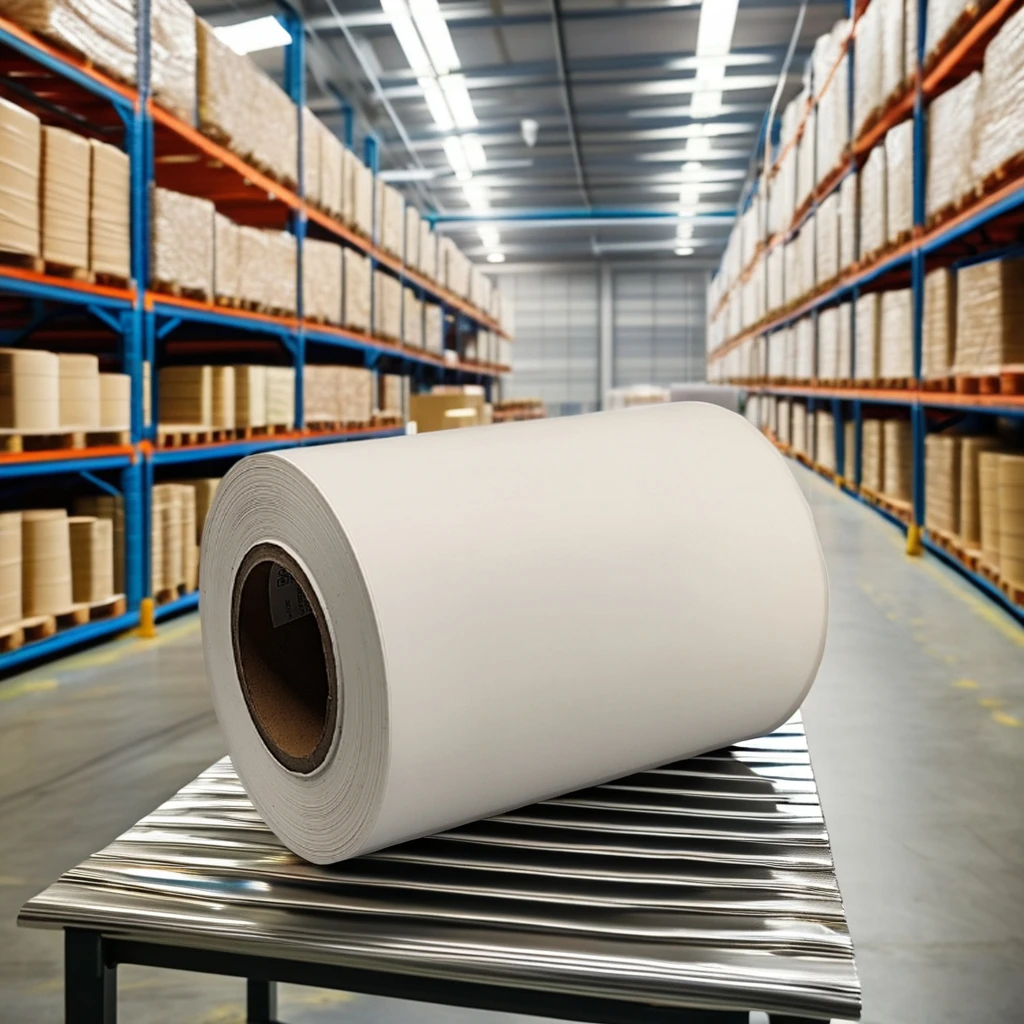 Jumbo Roll однослойный акриловый чувствительный к давлению маскирующий Высококачественная синтетическая бумага/мембранный клей C-01 белый Glassine