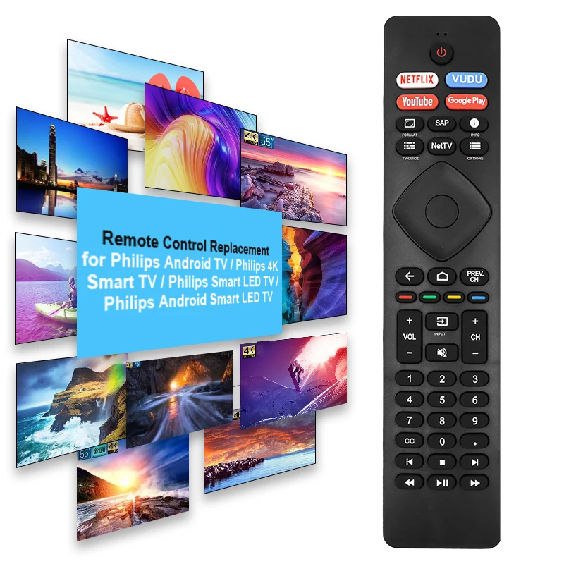 Умный IR универсальный пульт дистанционного управления NH800UP для Philips Smart LED 4K Ultra HD Android Smart LED TV Remote
