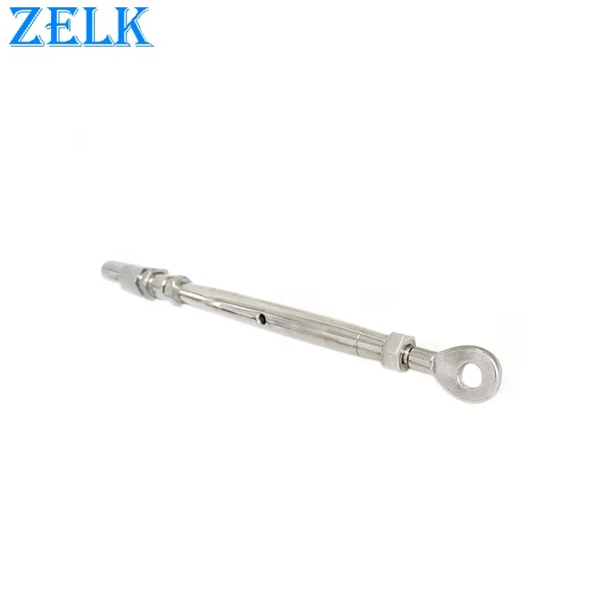 Electro Polished AISI304 316 Stainless Steel Eye Swageless Terminals Quick Attach Eye Turnbuckle