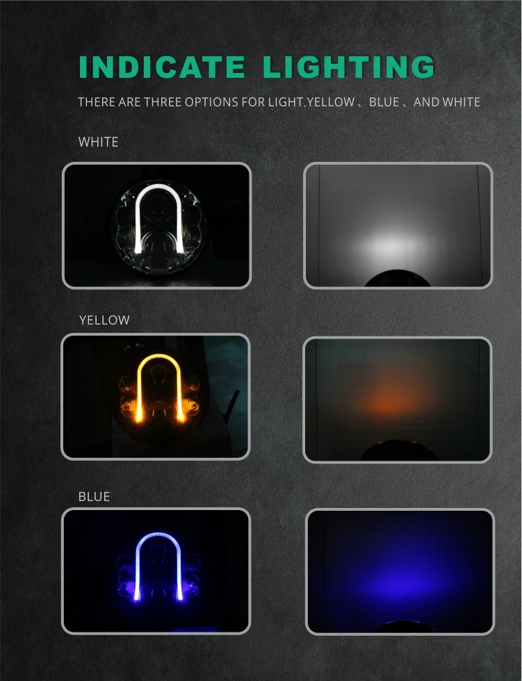 Tuff Plus 7 inch 80W 4x4 offroad led car headlights lamp 3000lm led lamp headlight for motorcycle