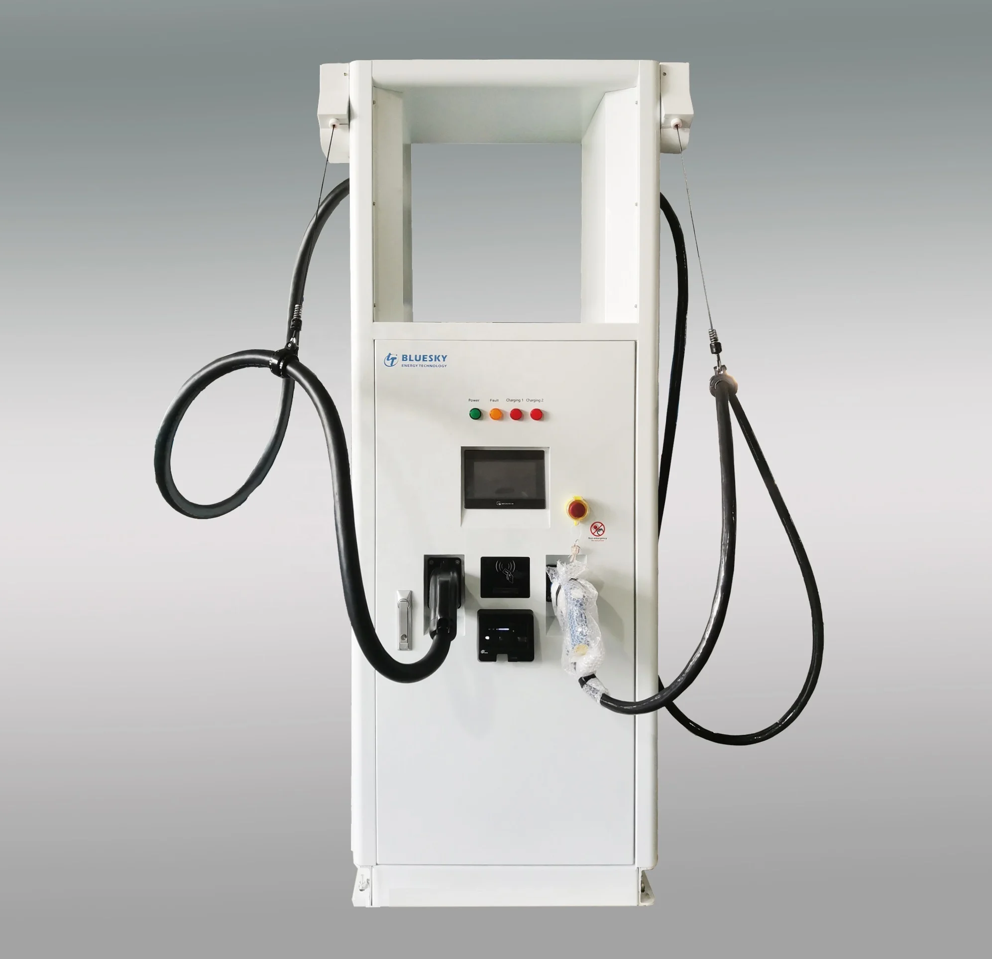 Bluesky 120KW TWO CCS 1 2 CHAdeMO GB/T DC fast EVSE EV charger stations OCPP 1.6