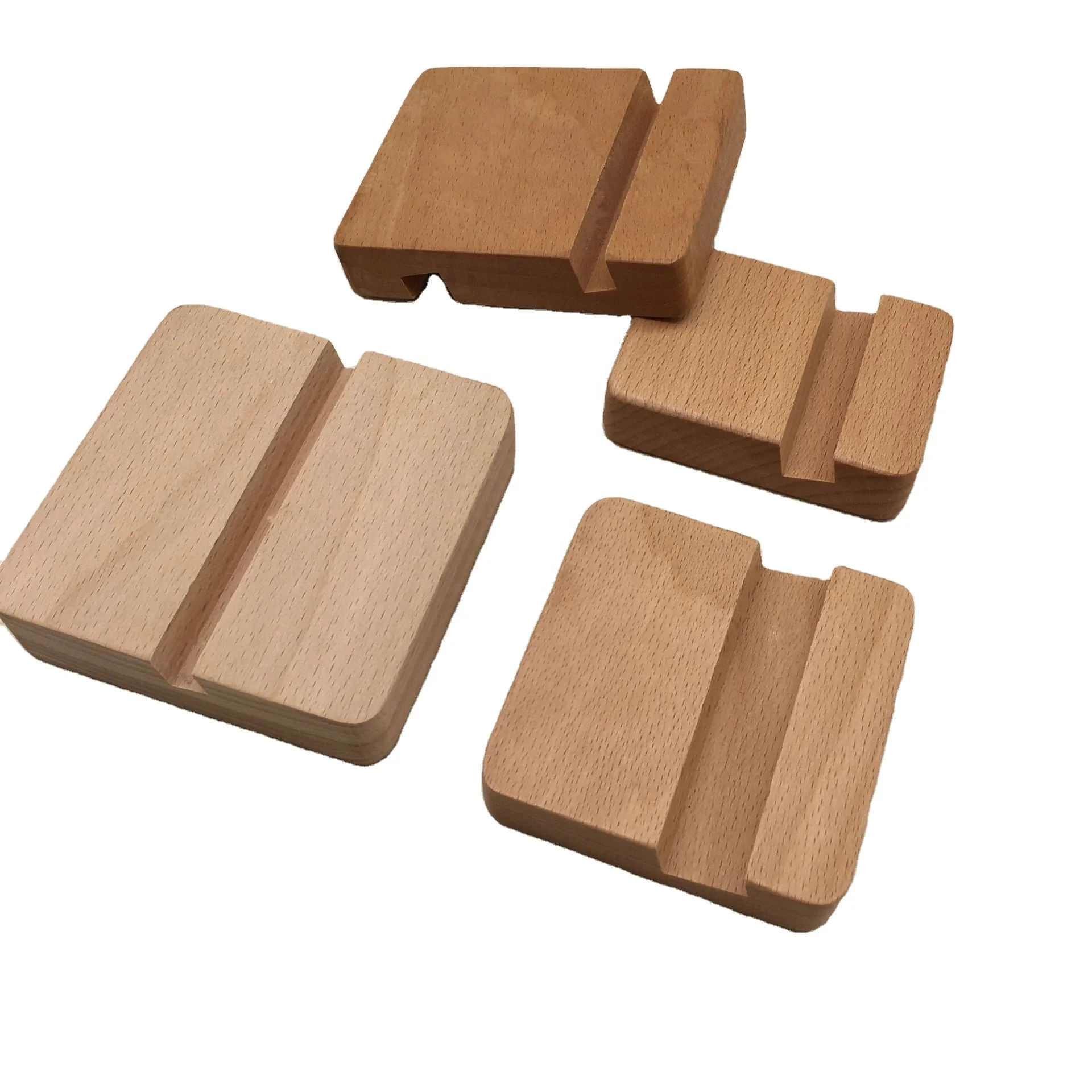 customized Wooden Card Base Desk Business Card Display Stand Wooden Card Holder wood product