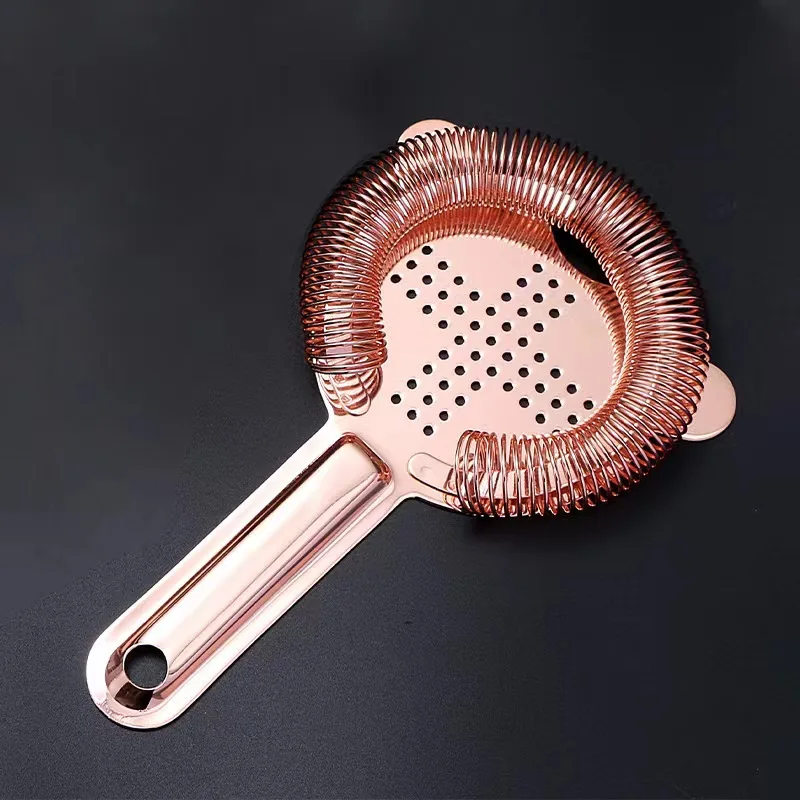stainless Steel 18/8 Cocktail Bar Strainer Bartender Tool Kit Bar Accessories Calabrese Hawthorne Strainer For Bar