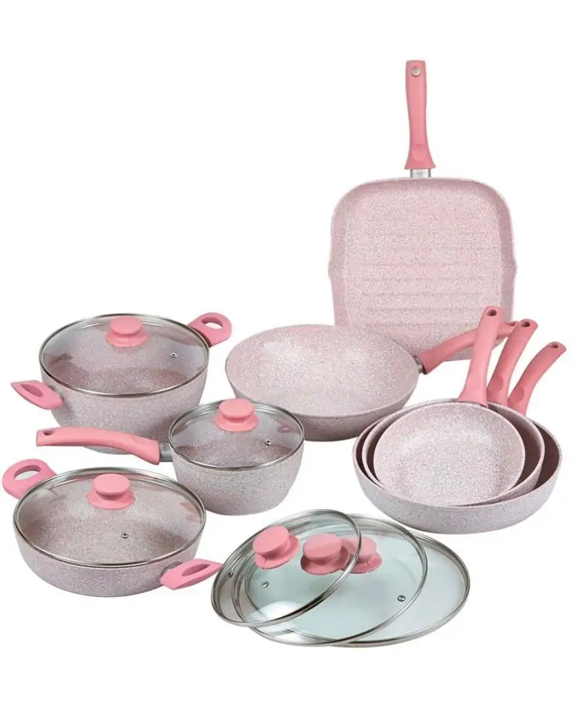 Popular selling 7pcs Promotional Aluminum Nonstick Cookware Set