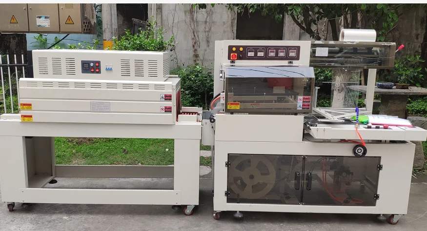 L Type Sleeve POF Shrink Wrapping Packaging Heat Sealing Machine For Business