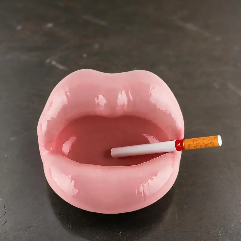 Creative Big Lips Ashtray Living room big eye frog decoration ashtray Office bizarre skeleton ashtray