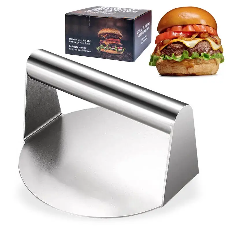 2024 High Quality Stainless Steel Burger Press Home Kitchen Hamburger Maker and Poultry Tools for Commercial Restaurant Use
