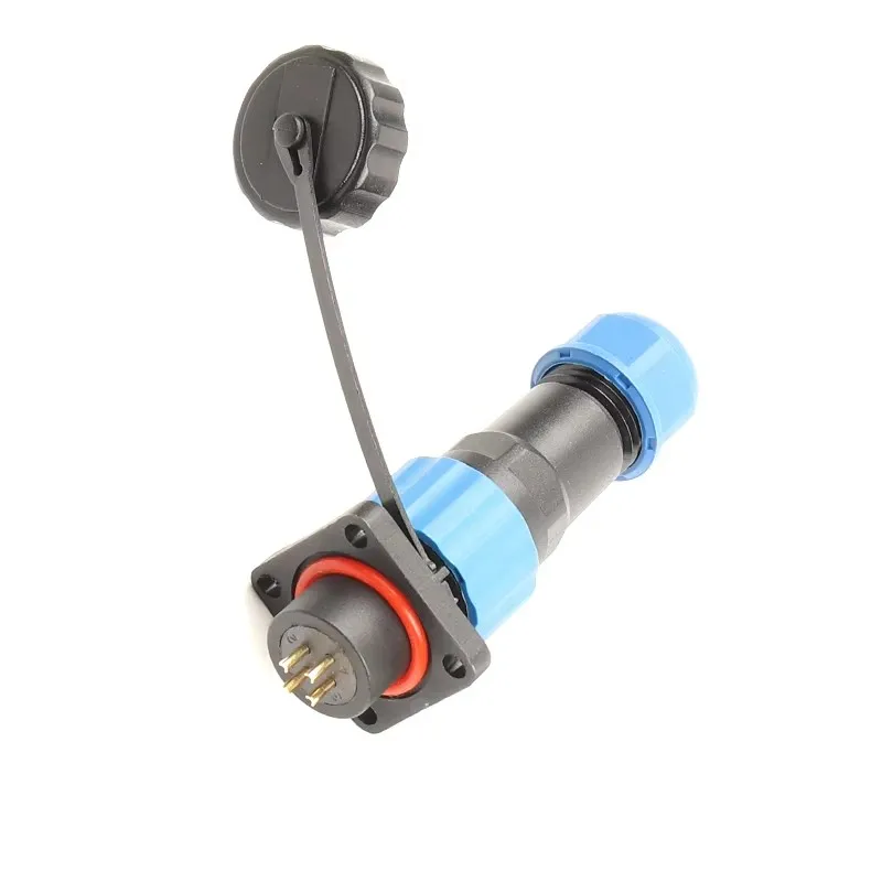 SP16 Waterproof Connector IP68 Cable Connector Plug & Socket Male and Female 2 3 4 5 6 7 9 Pin Square Aviation Plug DIY YOU